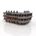 Industrial Building Frame Structure With Multi Floor Open Design And Steel Beams