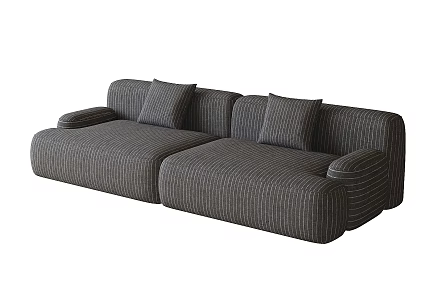 Modern double sofa 3d model
