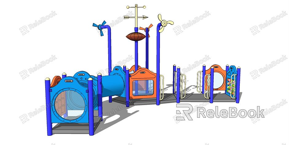 Modern Amusement Equipment Children's Amusement Park Slide Equipment Combination Outdoor model