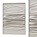 Minimalist Textured Wall Decor Art Set 3d model