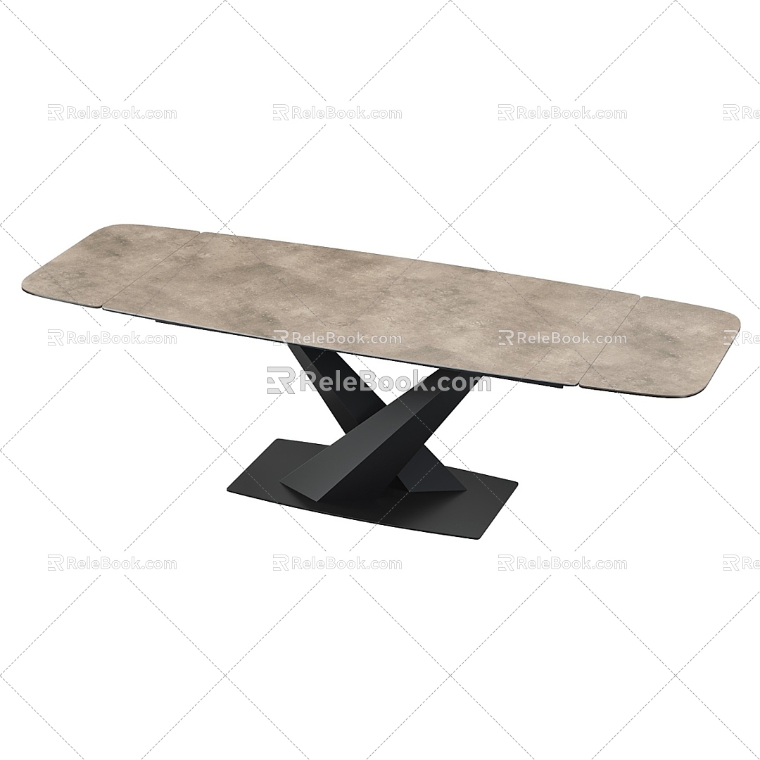 Modern Simple Dining Table Table Simple Dining Table 3d model