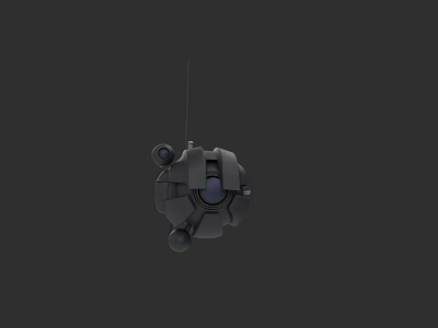Advanced Futuristic Mechanical Sphere With Metallic Structure And Robotic Parts 3d model