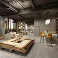 Modern Clothing Store Interior Featuring White Clothes And Display Racks