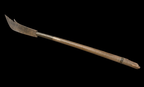 long axe long knife weapon spear 3d model