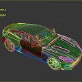 Green Sports Car With Black Roof Sleek Aerodynamic Design And Stylish Alloy Wheels