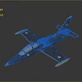 Military Aircraft Weapon With Gray Fuselage Yellow Wing Tips Cockpit And Emblems