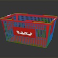 Plastic Basket Beer Frame Plastic Vegetable Basket Plastic Box Basket Bamboo Basket Vegetable Basket Egg Basket Storage Basket 3d model