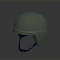 Light Green Protective Helmet Shell Design With Chin Strap And Side Vents