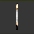 Ornate Circular Weapon Design With Golden Triangles And Red Silver Decorative Elements
