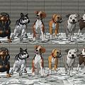 Modern Dog Pet Dog 3d model