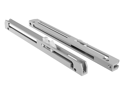 Stainless Steel Drawer Slides With Smooth Sliding Mechanism And Durable Construction 3d model