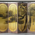 New Chinese Style Screen Partition 3d model