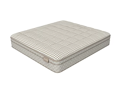 High Quality Plaid Design Mattress With Comfortable Support And Durable Construction 3d model