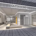 Spacious Modern Clothing Store Interior With Stylish Racks Display Shelves And Bright Lighting