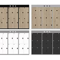 Modern Practical Storage Cabinets With Wooden Light Wood White Dark Gray Lockable Compartments