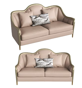 Double sofa 3d model