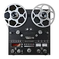 Vintage Reel to Reel Tape Recorder With Large Reels Control Knobs Meters And BALLINGER Brand