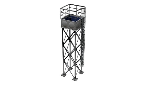 Water tank 3d model