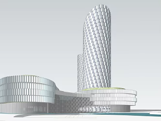 Modern Office Building Commercial 3d model