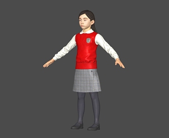 Modern Girl 3d model