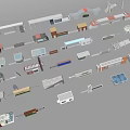 Entrance Gate Community Gate Factory Gate 3d model
