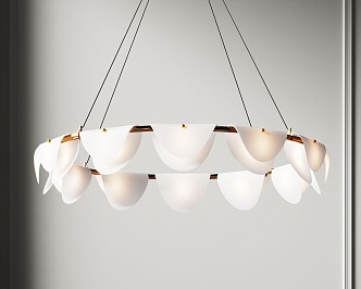 Modern chandelier 3d model