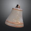 Vintage Rustic Decorative Ornament Set With Metal Bell And Distressed Finish For Home Decor