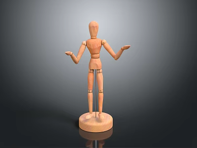 Robot Puppet Man Machine Puppet Puppet Woman Hanging Line Puppet Figure Game Figure Game Character 3d model