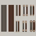Modern leather handle 3d model