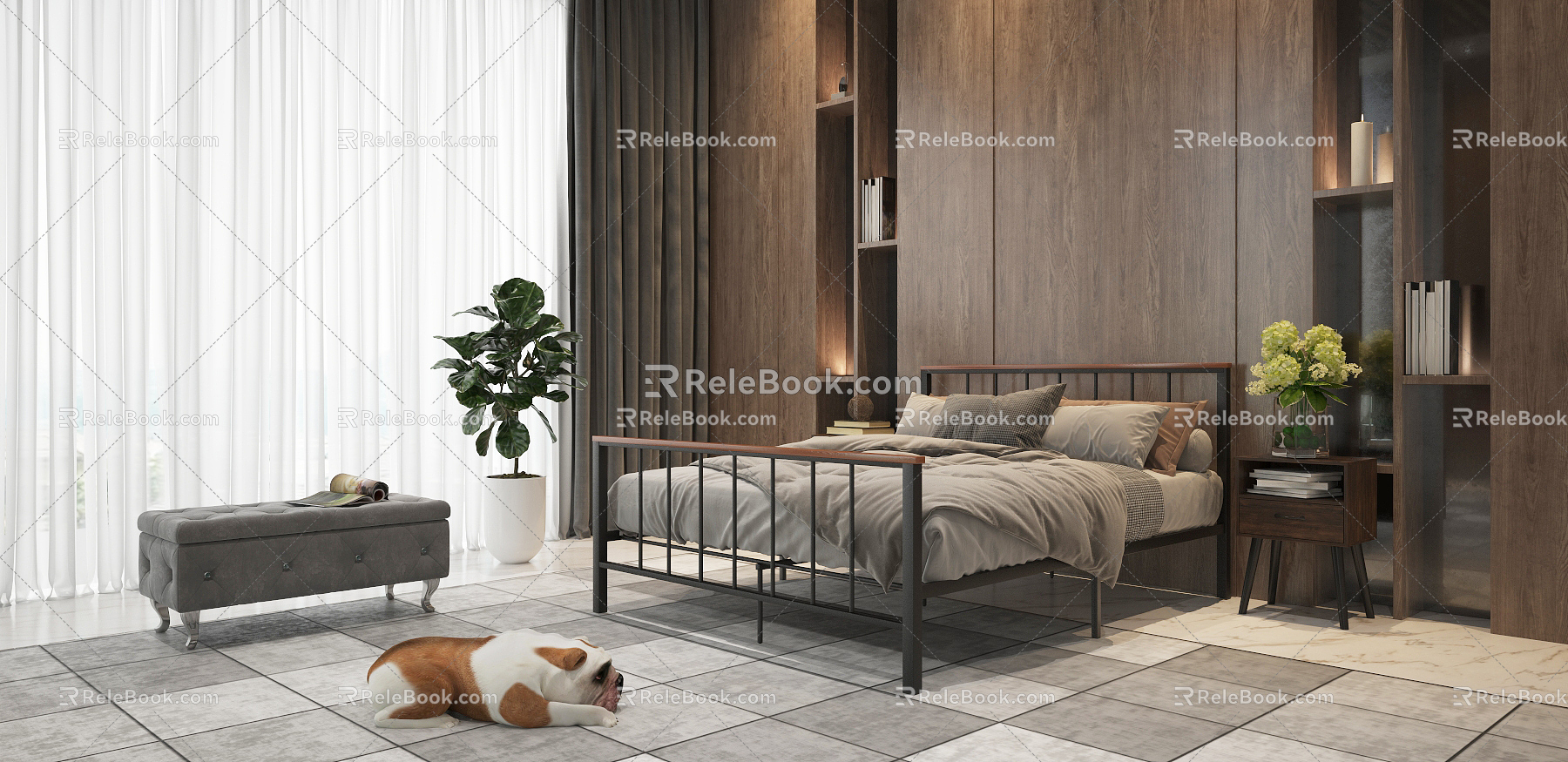 Modern Bedroom 3d model