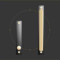 Golden Decorative Handles With Black Base Modern Home Living Accessories Design