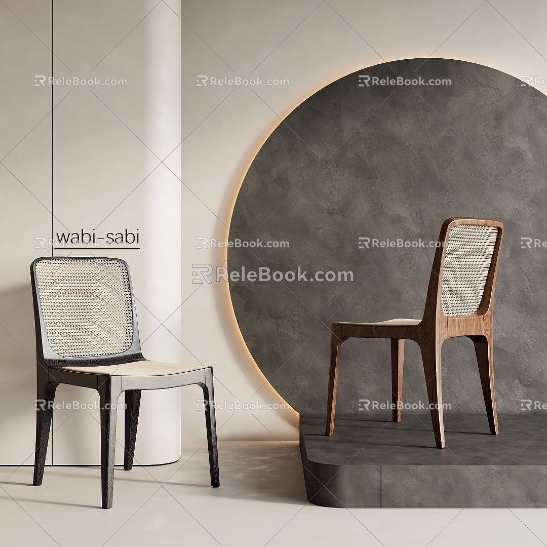 Quiet Wind Dining Chair Quiet Wind Leisure Chair 3d model