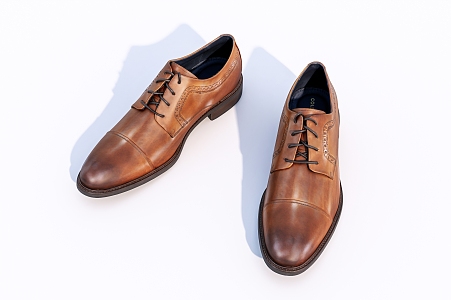 Modern leather shoes 3d model