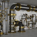 Industrial LOFT Pipe 3d model