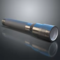 Modern Metal Flashlight With Durable Construction Sleek Design And Reflective Surface