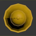 Elegant Furniture Accessory Golden Bell With Shiny Surface And Ring Design