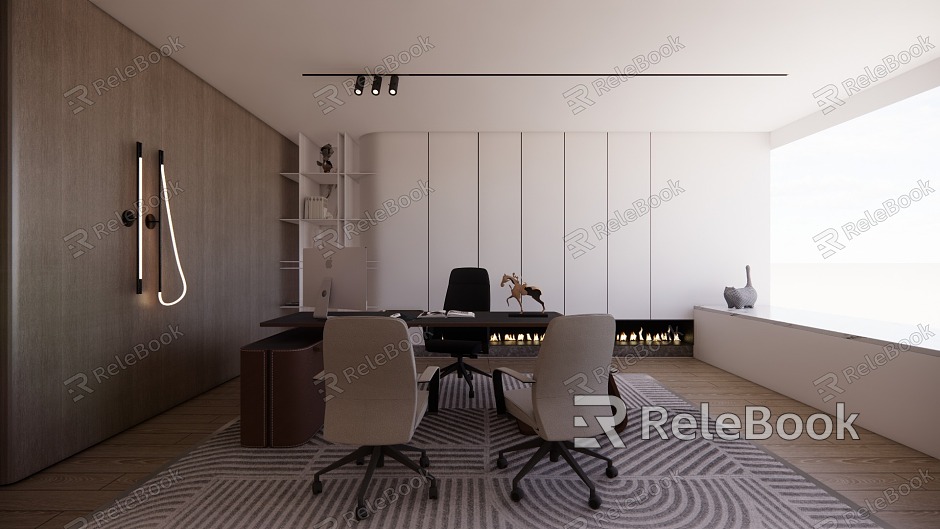 Office Manager Room Boss Room Leisure Area model