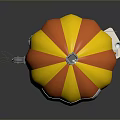 Colorful Hot Air Balloon Shaped Sauna Structure With Flags And Base Equipment