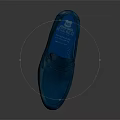 Modern Stylish Blue Leather Loafers With Glossy Finish For Casual Formal Wear