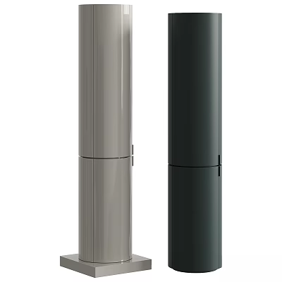 Modern Minimalist Chest Of Drawers With Light And Dark Grey Two Tone Design 3d model