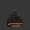 Decorative Indoor Plant Containers With White Gold Rim Pot Brown Tray And Hanging Planter