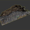 Geographical Vein Topography Mountain Geomorphology 3d model