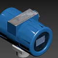 Chlorine dosing monitor tuning fork online concentration meter 3d model