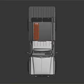 Silver Pickup Truck With Roof Rack Orange Warning Light Off Road Tires And Cargo Bed