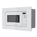 BOSCH White Built in Microwave Oven with Digital Display Modern Kitchen Appliance 3d model
