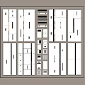 Modern honeycomb large board ceiling 3d model