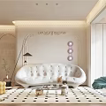 Modern Living Dining Room Open Concept With Arched Doorways Pendant Light And Wooden Flooring