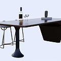 Nakajima counter bar counter operating table dining table and chairs 3d model