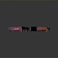 vintage train steam train train carriage locomotive head steam car carriage train modern vehicle 3d model