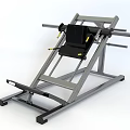 Heavy Duty Leg Press Fitness Equipment With Sturdy Metal Frame And Black Seat